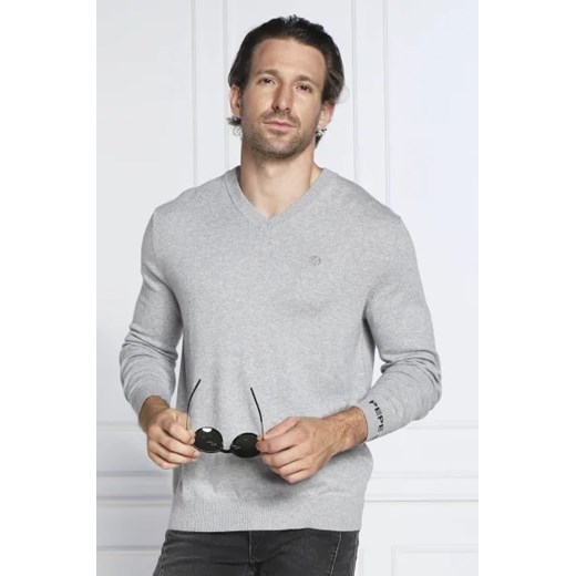 Pepe Jeans London Sweter ANDRE | Slim Fit | z dodatkiem wełny i kaszmiru ze sklepu Gomez Fashion Store w kategorii Swetry męskie - zdjęcie 172838549