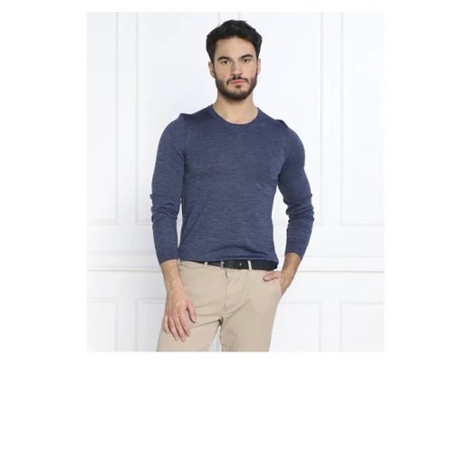 BOSS BLACK Wełniany sweter Leno-P | Slim Fit ze sklepu Gomez Fashion Store w kategorii Swetry męskie - zdjęcie 172839608