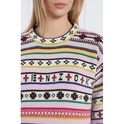 Kenzo Wełniany sweter | Regular Fit Kenzo M okazyjna cena Gomez Fashion Store