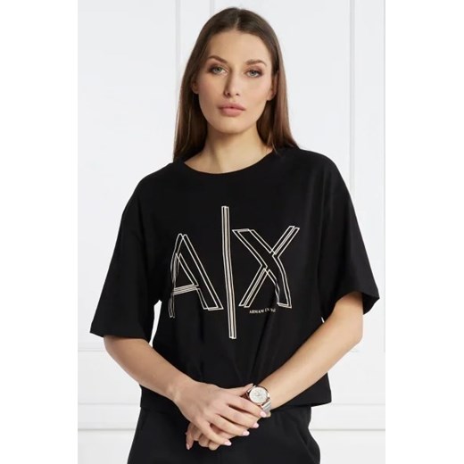 Armani Exchange T-shirt | Cropped Fit ze sklepu Gomez Fashion Store w kategorii Bluzki damskie - zdjęcie 172840316