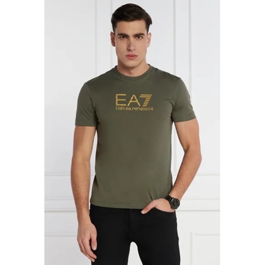 EA7 T-shirt | Regular Fit ze sklepu Gomez Fashion Store w kategorii T-shirty męskie - zdjęcie 172840445