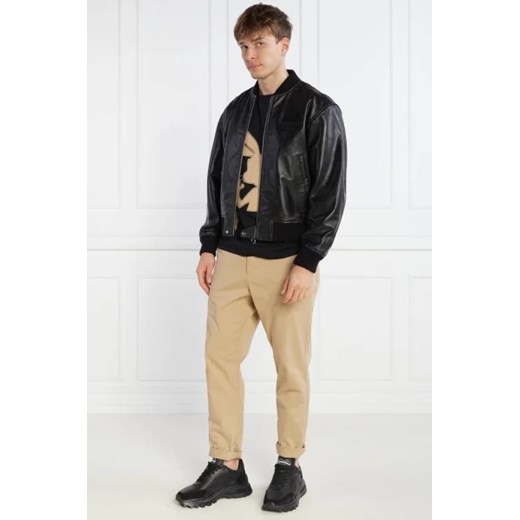 Iceberg Skórzana kurtka bomber | Regular Fit Iceberg 54 Gomez Fashion Store okazyjna cena