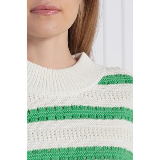 Samsøe Samsøe Sweter | Relaxed fit | z dodatkiem lnu S okazyjna cena Gomez Fashion Store