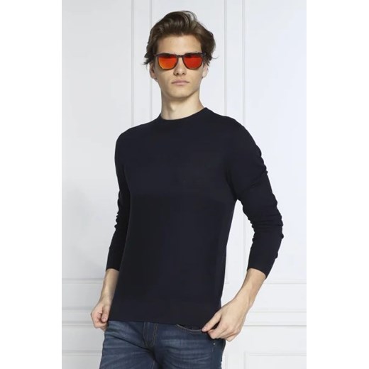 Armani Exchange Sweter | Slim Fit | z dodatkiem jedwabiu ze sklepu Gomez Fashion Store w kategorii Swetry męskie - zdjęcie 172841779