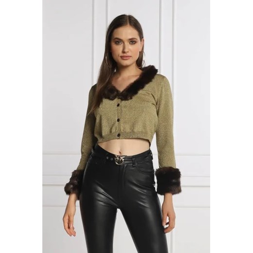 Pinko Kardigan BLUE LAGOON | Cropped Fit ze sklepu Gomez Fashion Store w kategorii Swetry damskie - zdjęcie 172843095
