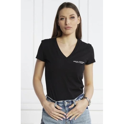 Armani Exchange T-shirt | Regular Fit ze sklepu Gomez Fashion Store w kategorii Bluzki damskie - zdjęcie 172843838