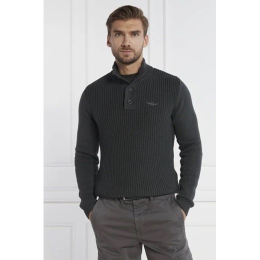 Aeronautica Militare Sweter | Regular Fit ze sklepu Gomez Fashion Store w kategorii Swetry męskie - zdjęcie 172844129