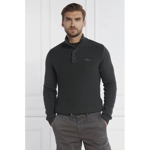 Aeronautica Militare Sweter | Regular Fit Aeronautica Militare L okazja Gomez Fashion Store