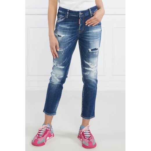 Dsquared2 Jeansy Cool Girl Crop Jeans | Regular Fit ze sklepu Gomez Fashion Store w kategorii Jeansy damskie - zdjęcie 172844446