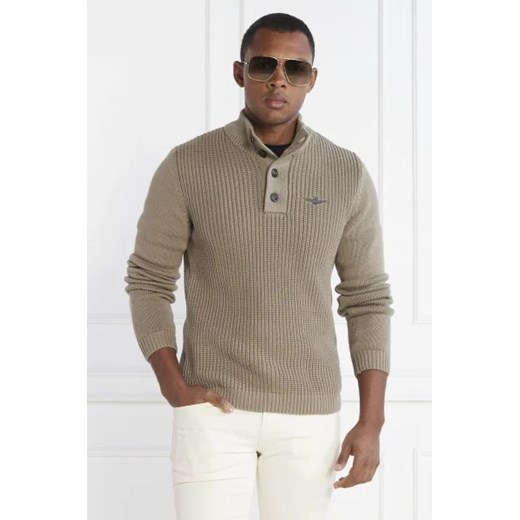 Aeronautica Militare Sweter | Regular Fit ze sklepu Gomez Fashion Store w kategorii Swetry męskie - zdjęcie 172844868