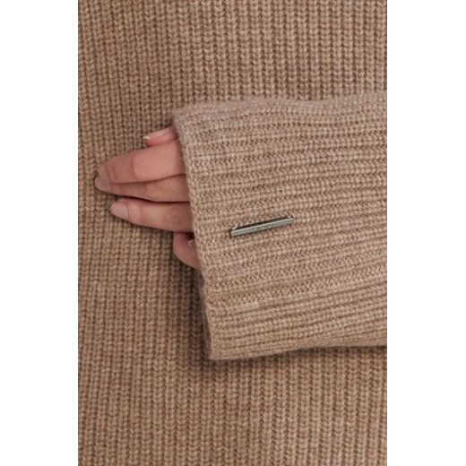 Calvin Klein Wełniany golf RECYCLED OVERLAY SWEATER | Regular Fit Calvin Klein M wyprzedaż Gomez Fashion Store