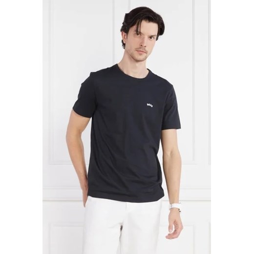 BOSS GREEN T-shirt Tee Curved | Regular Fit ze sklepu Gomez Fashion Store w kategorii T-shirty męskie - zdjęcie 172845855