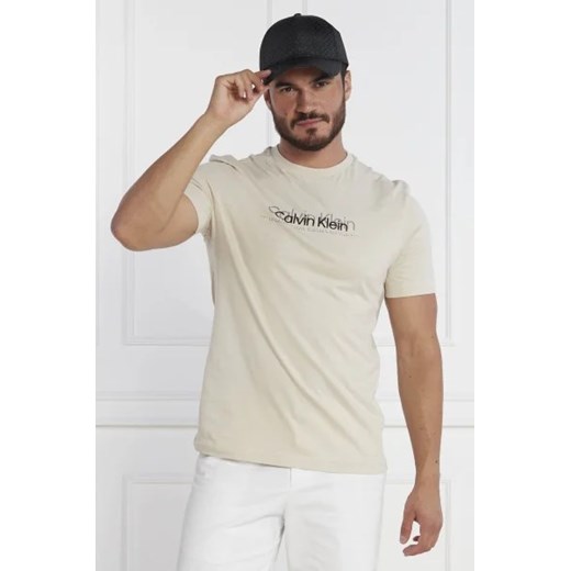 Calvin Klein T-shirt DOUBLE FLOCK LOGO | Regular Fit Calvin Klein XXL Gomez Fashion Store okazyjna cena