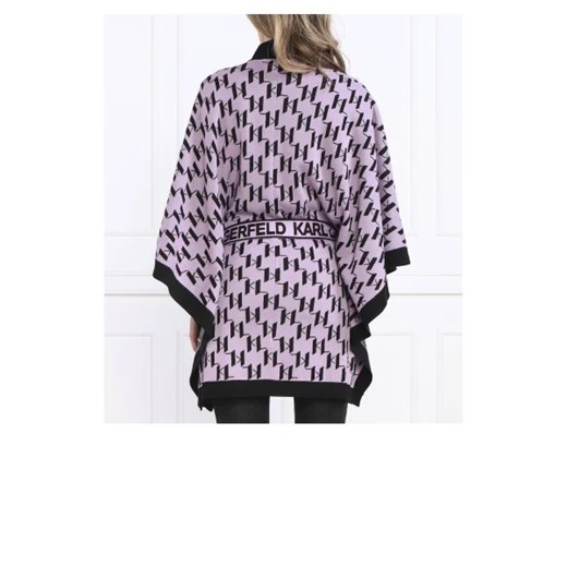 Karl Lagerfeld Ponczo | Relaxed fit | z dodatkiem wełny Karl Lagerfeld M wyprzedaż Gomez Fashion Store
