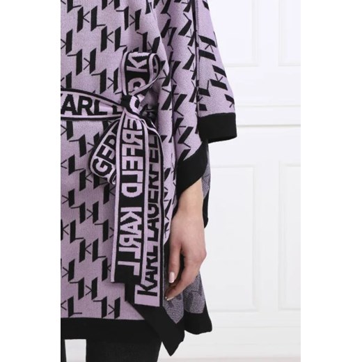 Karl Lagerfeld Ponczo | Relaxed fit | z dodatkiem wełny Karl Lagerfeld M okazyjna cena Gomez Fashion Store