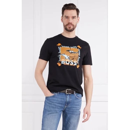 BOSS ORANGE T-shirt TeeShark | Regular Fit ze sklepu Gomez Fashion Store w kategorii T-shirty męskie - zdjęcie 172849368