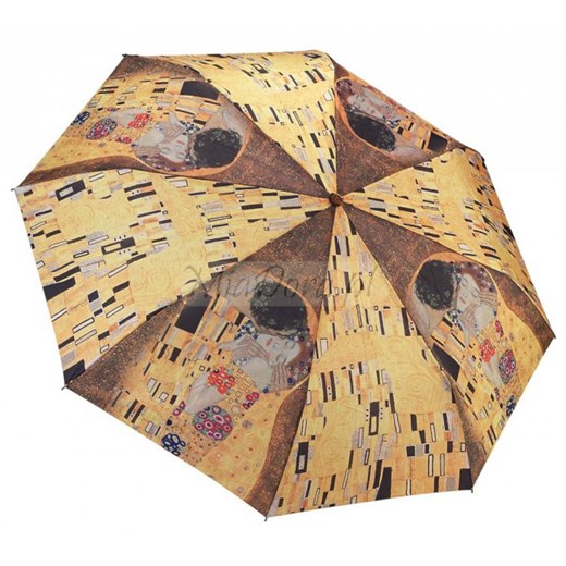 Gustav Klimt &quot;Pocałunek&quot; - mała parasolka damska Galleria parasole-miadora-pl  łatki