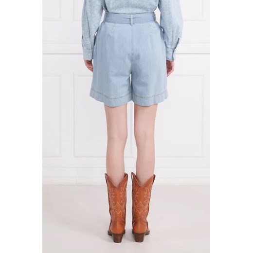 Pinko Szorty + pasek CIRCUITO | Relaxed fit Pinko 40 okazja Gomez Fashion Store