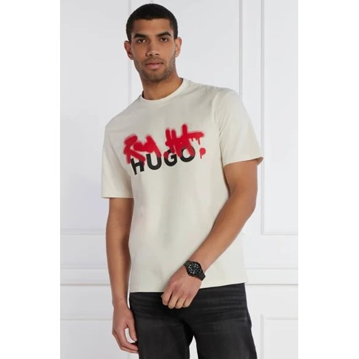 HUGO T-shirt Dinricko | Loose fit M okazja Gomez Fashion Store
