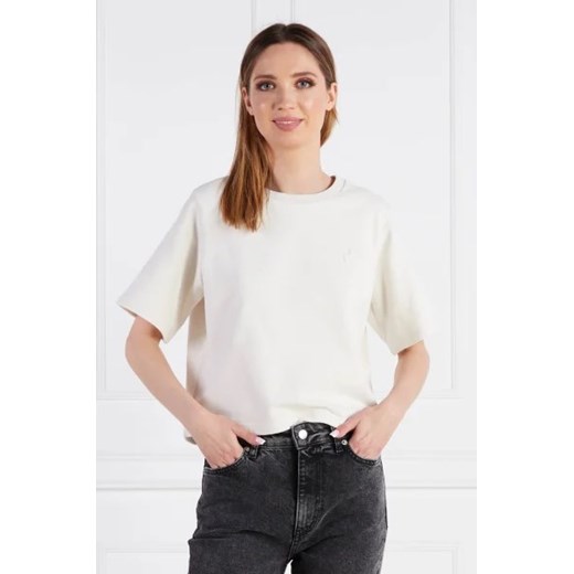 BOSS BLACK T-shirt Ecripa Logo | Oversize fit ze sklepu Gomez Fashion Store w kategorii Bluzki damskie - zdjęcie 172849886