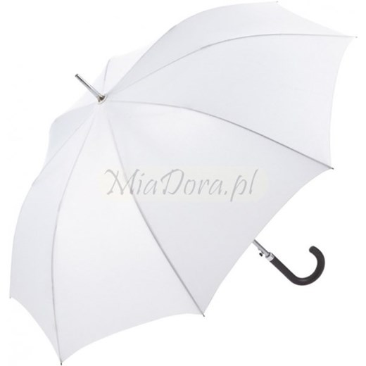 Biały Klasyk Parasol długi w rozmiarze XL parasole-miadora-pl  jesień