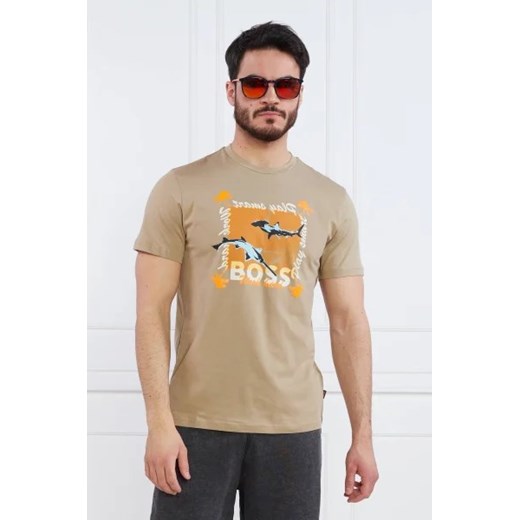 BOSS ORANGE T-shirt TeeShark | Regular Fit ze sklepu Gomez Fashion Store w kategorii T-shirty męskie - zdjęcie 172850229