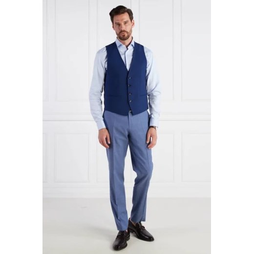 BOSS BLACK Wełniana kamizelka | Slim Fit 52 Gomez Fashion Store