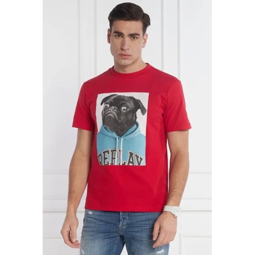 Replay T-shirt | Regular Fit ze sklepu Gomez Fashion Store w kategorii T-shirty męskie - zdjęcie 172851378