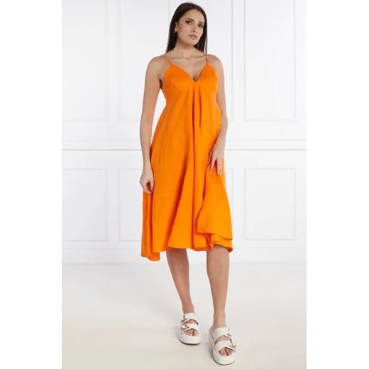 Silvian Heach Lniana sukienka KARAN ze sklepu Gomez Fashion Store w kategorii Sukienki - zdjęcie 172852025
