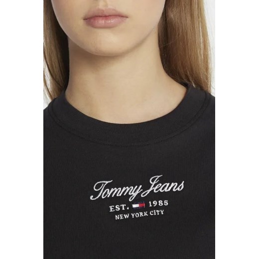 Bluzka damska Tommy Jeans wiosenna bawełniana 