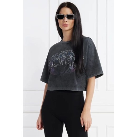 HUGO T-shirt Dakadia | Cropped Fit ze sklepu Gomez Fashion Store w kategorii Bluzki damskie - zdjęcie 172853796