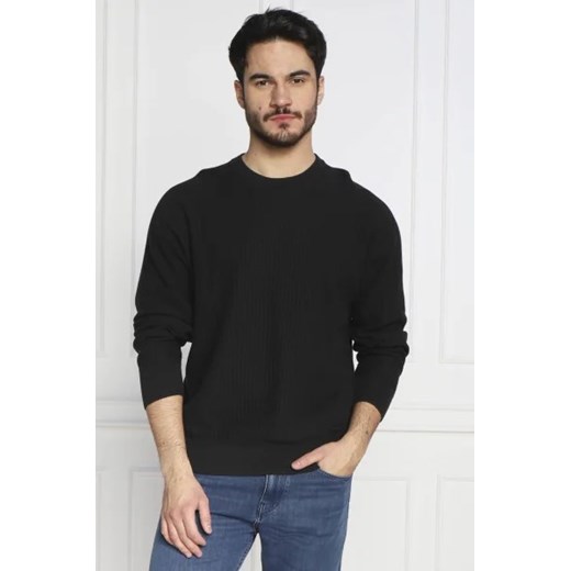Calvin Klein Sweter REVERSED OTTOMAN TEXTURE | Regular Fit Calvin Klein XL wyprzedaż Gomez Fashion Store