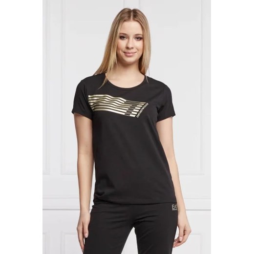 EA7 T-shirt | Regular Fit ze sklepu Gomez Fashion Store w kategorii Bluzki damskie - zdjęcie 172856228