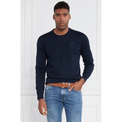 Aeronautica Militare Sweter | Slim Fit ze sklepu Gomez Fashion Store w kategorii Swetry męskie - zdjęcie 172856306