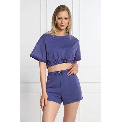 Calvin Klein Swimwear T-shirt | Cropped Fit ze sklepu Gomez Fashion Store w kategorii Bluzki damskie - zdjęcie 172857338