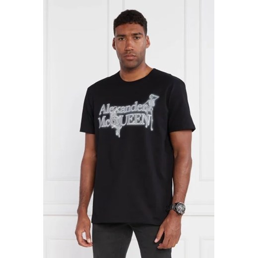 Alexander McQueen T-shirt NEON SKEL | Loose fit XXL promocja Gomez Fashion Store