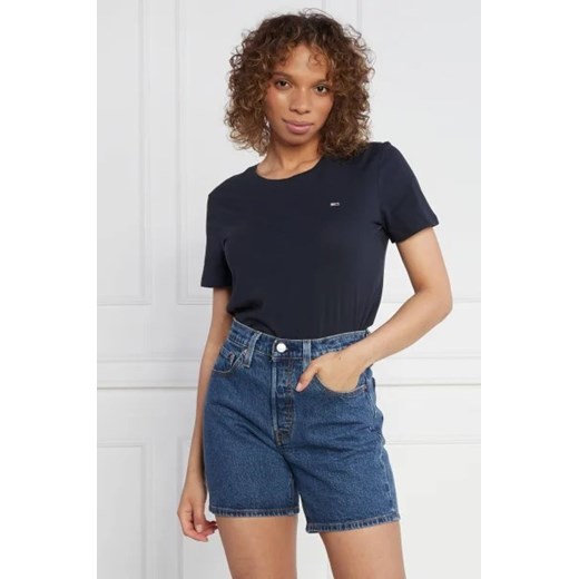 Tommy Jeans T-shirt | Regular Fit ze sklepu Gomez Fashion Store w kategorii Bluzki damskie - zdjęcie 172860635