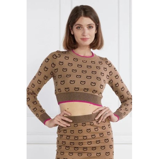 Pinko Sweter | Cropped Fit Pinko S promocja Gomez Fashion Store