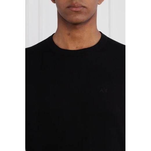 Armani Exchange Sweter | Regular Fit | z dodatkiem kaszmiru Armani Exchange L okazja Gomez Fashion Store