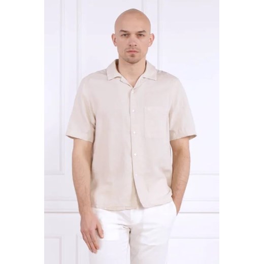 Calvin Klein Lniana koszula CUBAN | Regular Fit ze sklepu Gomez Fashion Store w kategorii Koszule męskie - zdjęcie 172861508