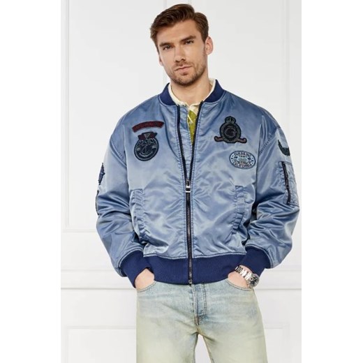 GUESS Kurtka bomber ACE TWILL WASHED BOM | Oversize fit Guess M Gomez Fashion Store