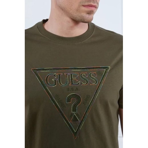 T-shirt męski Guess z bawełny 