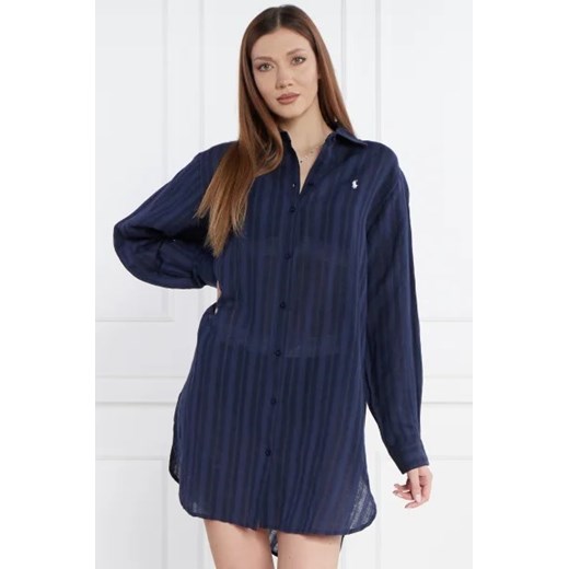 POLO RALPH LAUREN Sukienka | z dodatkiem lnu Polo Ralph Lauren L promocja Gomez Fashion Store