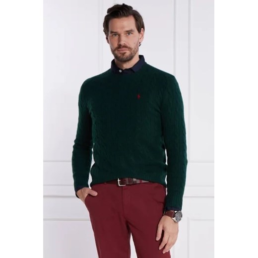 POLO RALPH LAUREN Wełniany sweter | Slim Fit | z dodatkiem kaszmiru ze sklepu Gomez Fashion Store w kategorii Swetry męskie - zdjęcie 172863169