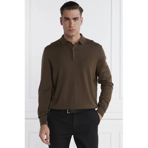 BOSS BLACK Wełniane polo | Regular Fit ze sklepu Gomez Fashion Store w kategorii T-shirty męskie - zdjęcie 172864209