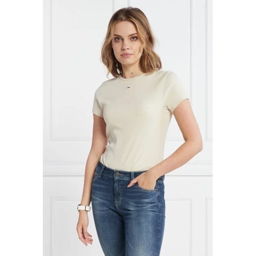 Tommy Jeans T-shirt ESSENTIAL | Slim Fit ze sklepu Gomez Fashion Store w kategorii Bluzki damskie - zdjęcie 172864239