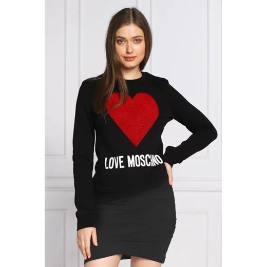 Love Moschino Bluza | Regular Fit ze sklepu Gomez Fashion Store w kategorii Bluzy damskie - zdjęcie 172864836