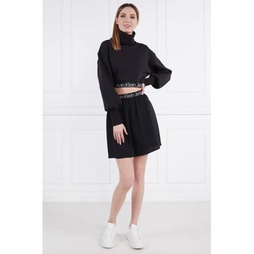 Calvin Klein Jeans Golf CONTRAST TAPE LOOSE ROLL NECK | Regular Fit XL okazyjna cena Gomez Fashion Store