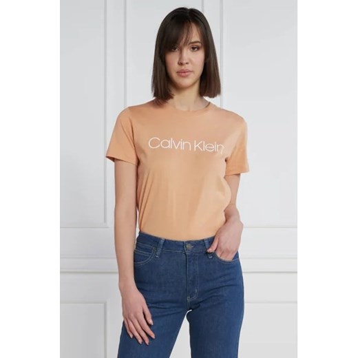 Calvin Klein T-shirt | Regular Fit ze sklepu Gomez Fashion Store w kategorii Bluzki damskie - zdjęcie 172865739