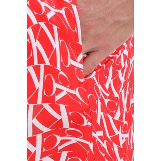 Calvin Klein Swimwear Szorty kąpielowe MEDIUM DRAWSTRING-PRINT | Regular Fit XL okazja Gomez Fashion Store